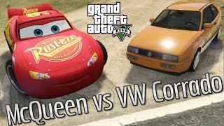 Lightning McQueen vs Volkswagen Corrado GTA V