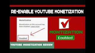 Monetization disable in Youtube Channel | How to Re-enable monetization