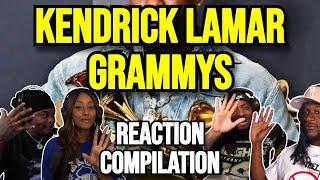 Kendrick Lamar Sweeps the Grammys: 5 for 5! - REACTION COMPILATION