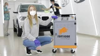 Lamborghini Steam cleaner Review Demonstration Fortador PRO from CCP Detailing and Carwash