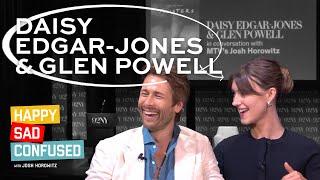 Daisy Edgar-Jones & Glen Powell talk TWISTERS, NORMAL PEOPLE, Tom Cruise, brat girl summer