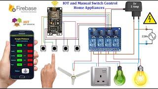 MIT App Inventor + Firebase Server Home Appliances Control