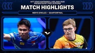 Zhou Qihao vs Alexis Lebrun | MS QF | #WTTLjubljana 2025