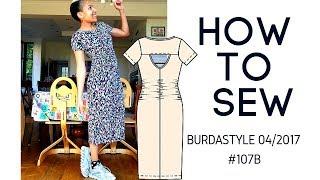 Burda 4/2017 107b Dress Sewing Tutorial