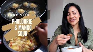 Making Pholourie & Mango Sour! | Alica's Pepperpot Recipe | Guyanese Food