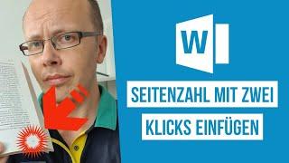 Wie du eine Seitenzahl in Microsoft Word mit zwei Klicks einfügst