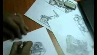 Versia Military Design vehicle hand sketches