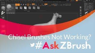 #AskZBrush: “None of the Chisel brushes are sculpting on my model; why is this happening?”