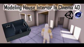 Modeling House Building Interior In Cinema 4D For Game (Environment art)