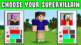 Minecraft but you can CHOOSE YOUR SUPERVILLAIN...