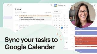 Sync scheduled tasks to Google Calendar and back 