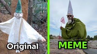 Tiny Green Wizard (Original vs MEME)