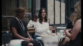 Cafe | Sidewalk | Friends | Smiling | meeting | Free Stock Video Footage [ No Copyright ]