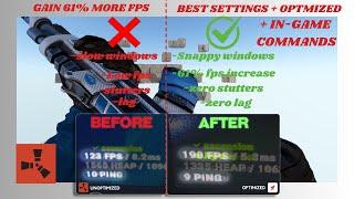 THE BEST RUST SETTINGS IN 2025/2024 TO GAIN HUGE AMOUNTS OF FPS  + FREE PC OPTIMIZATION GIVEAWAY