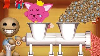 PinkFong Baby Shark vs The Buddy in Meat Grinder | Kick The Buddy