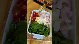 Сливочная паста из феты и креветок.  #рецепт #паста #food  #shortsfeed #recipe  #pasta  #pastarecipe