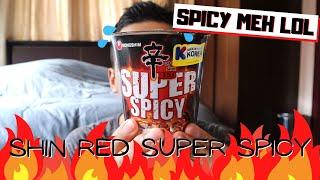  SUPER SPICY SHIN RED KOREAN RAMEN BY NONGSHIM - Spicy meh lol #ispicyyouhappy