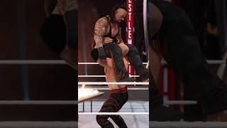 WWE Kane Flaming Table Finisher #kane #omgmoment #undertaker #chokeslam #wwe2k24 #wweclips #finisher