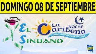 Resultados CARIBEÑA y SINUANO NOCHE del Domingo 8 de Septiembre de 2024  CHANCE 