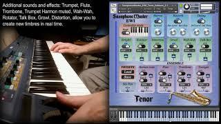 Tenor saxophone NI Kontakt sample library, woodwind and brass vst wav