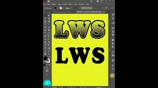 Typography Effect in Illustrator | Text  Effect in illustrator | Halftone Effect #shortvideo