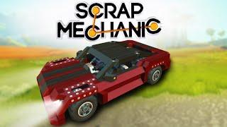 Scrap Mechanic Построил Ford mustang без модов Сравнение старого и нового Постройки Скрап механик