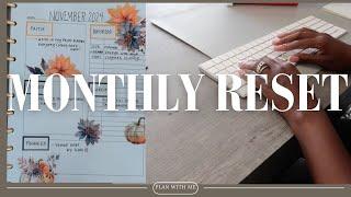 November Monthly Reset in my Planner #monthlyreset #monthlyplanwithme