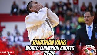 Jonathan Yang (USA) is the hero!  USA’s first ever Cadet World Champion!