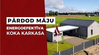 PĀRDOD ENERGOEFEKTĪVU KOKA KARKASA MĀJU