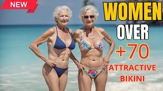 Natural Older Women OVER 70+  Fashion Tips bikinis Review OVER 80+