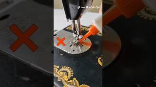 Oiling trick  #sewingtipsandtricks #sewingmachine #tailor
