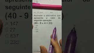 Expressões Numéricas #edutuber #mathproblem