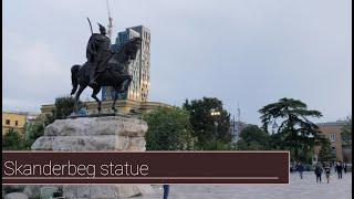 Walking around Skanderbeg Square (Tirana, Albania)