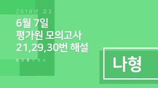 [백인대장] 2019학년도 6월 평가원 모의고사 수학 나형 변별력 (21, 29, 30) 해설 김진웅 선생님