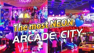 THE MOST NEON ARCADE CITY  Game Center in China