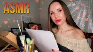 АСМР Художник нарисую твой портрет ️ Тихий Голос| ASMR Artist  Draw you | Role Play