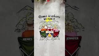 Home Is Where We Park It | Gift For Camping Lovers | Personalized Camping Decal, Decor Decal