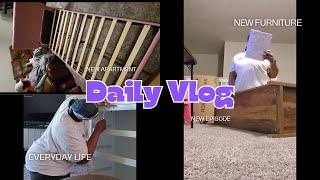 DAILY VLOG #68 New Apartment | Putting Together New Furniture By Myself | Getting Settled