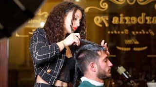 ASMR  ITALIAN LADY BARBER “FREESTYLE”