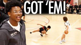 Bryce James watches Jordan Askew Nasty Ankle Breaker in Showdown!