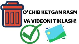 O'CHIB KETGAN RASM VA VIDEONI TIKLASH // Очиб кетган расм ва видеони тиклаш