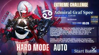 Azur Lane Extreme Challenge hard mode auto 3:28 min (admiral graf spee)