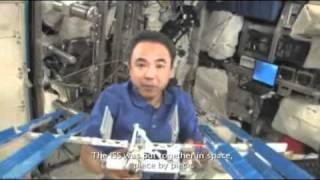 Astronaut builds LEGO space station on real ISS