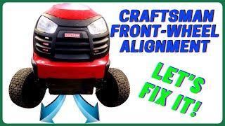 Simple Riding Mower Wheel Alignment Fix #baldeagle242