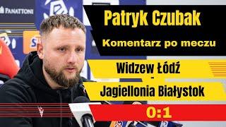 Patryk Czubak po meczu Widzew Łódź - Jagiellonia Białystok, 0:1, 9.03.2025