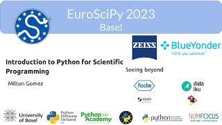 EuroSciPy 2023 -  Introduction to Python for scientific programming