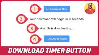 How to Add a Download Timer Button in Blogger [ 2024 ]