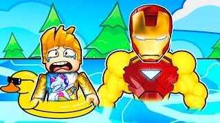 Swimming Faster Than Ironman in Roblox Swim League