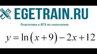 12 задание ЕГЭ. Максимум функции.