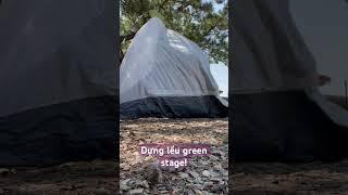 Cách dựng lều green stage!Nisaki camping ground.4000¥/1site. #Campingjapan#greenstage